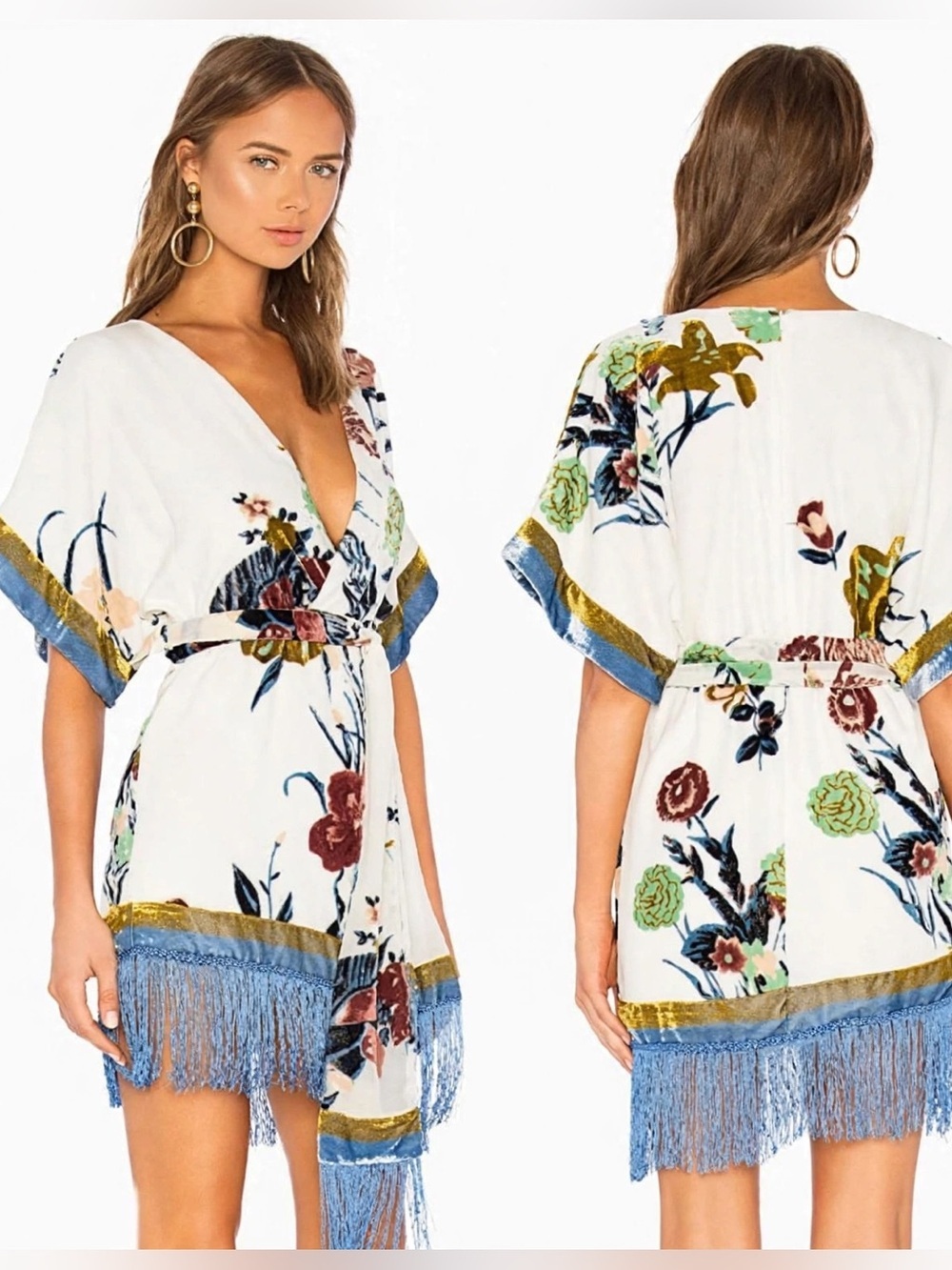 NBD Koh Phi Phi Mini Dress Women Revolve Kimono size Small NWT